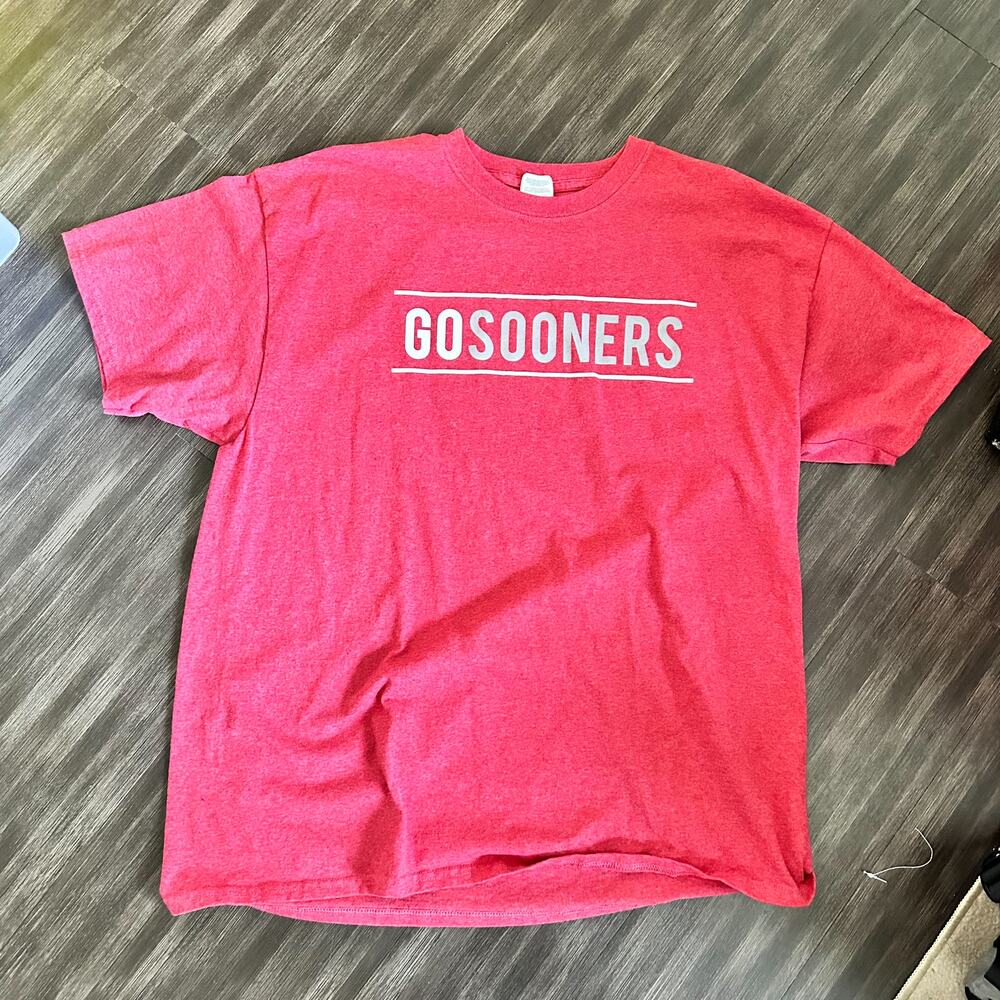 Go Sooners Red Shirt Mens XL Oklahoma NCAA